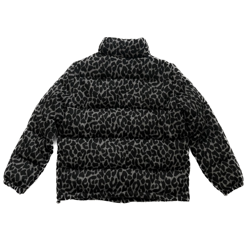 LEVI’S Leopard-Print Wool Blend Puffer Jacket - Picture 4 of 11
